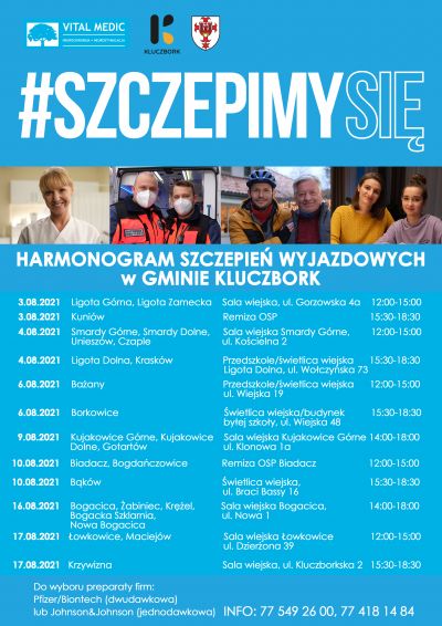 Harmonogram szczepień wyjazdowych