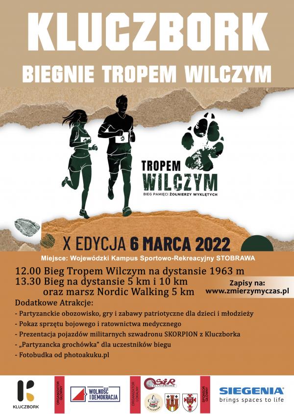 Plakat Bieg Tropem Wilczym z programem