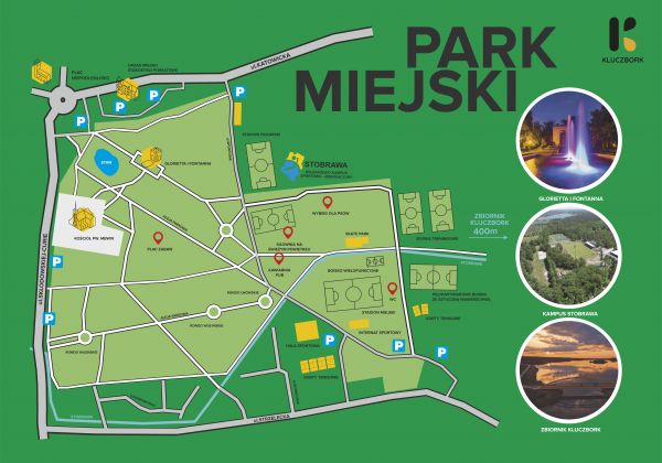 mapa parku miejskiego