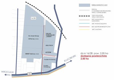 mapka terenu inwestycyjnego