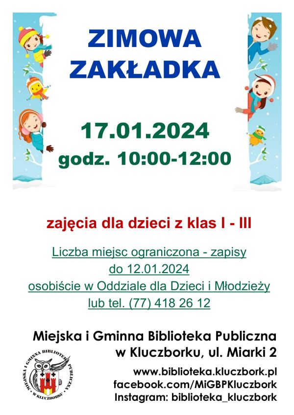 ferie zimowe biblioteka