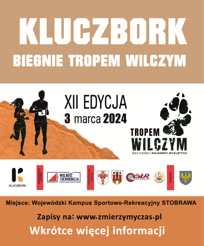 plakat bieg tropem wilczym 2024