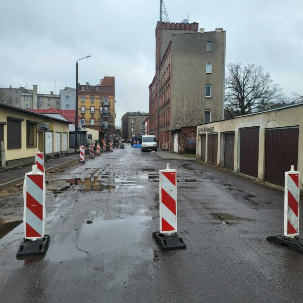 zdjęcia remontu ul. Mickiewicza Ściegiennego i Sybiraków