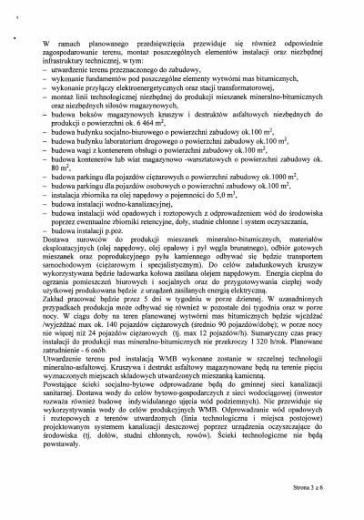 Opinia sanitarna Państwowego Powiatowego Inspektora Sanitarnego w Kluczborku