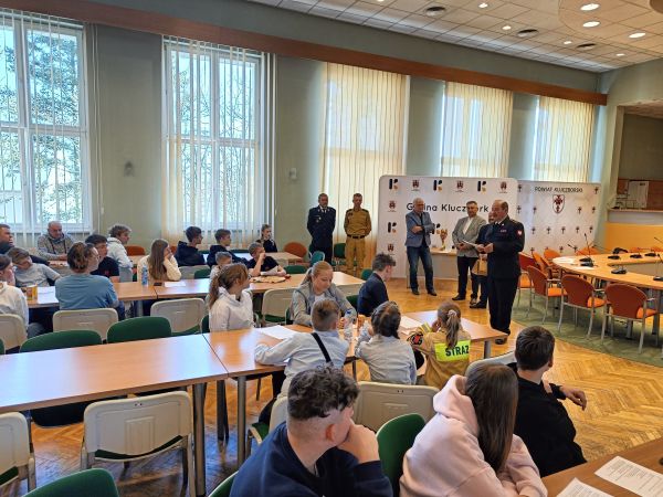 Eliminacje gminne Ogólnopolskiego Turnieju Wiedzy Pożarniczej „Młodzież Zapobiega Pożarom”