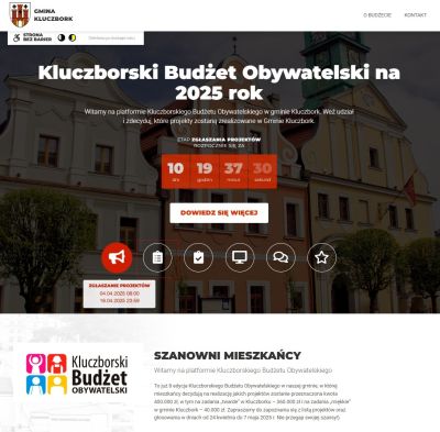 Dedykowana platforma Kluczborskiego Budżetu Obywatelskiego