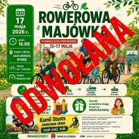 "Rowerowa Majówka” ODWOŁANA
