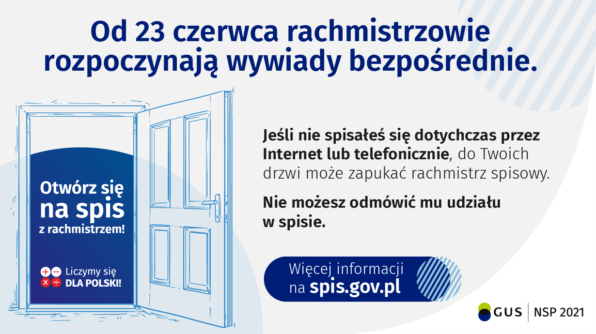 Narodowy Spis Ludności i Mieszkań 2021 ruszają wywiady bezpośrednie