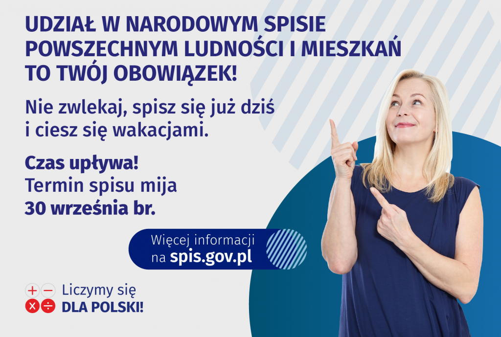 Przypominamy o obowiązku spisania się w NSP do 30 września.