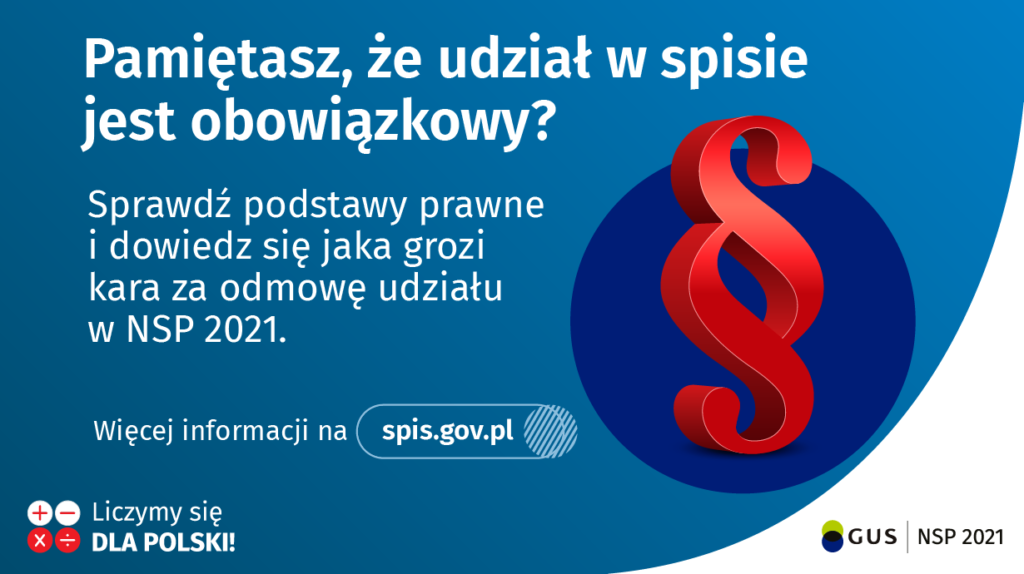 Pamiętasz, że udział w spisie jest obowiązkowy