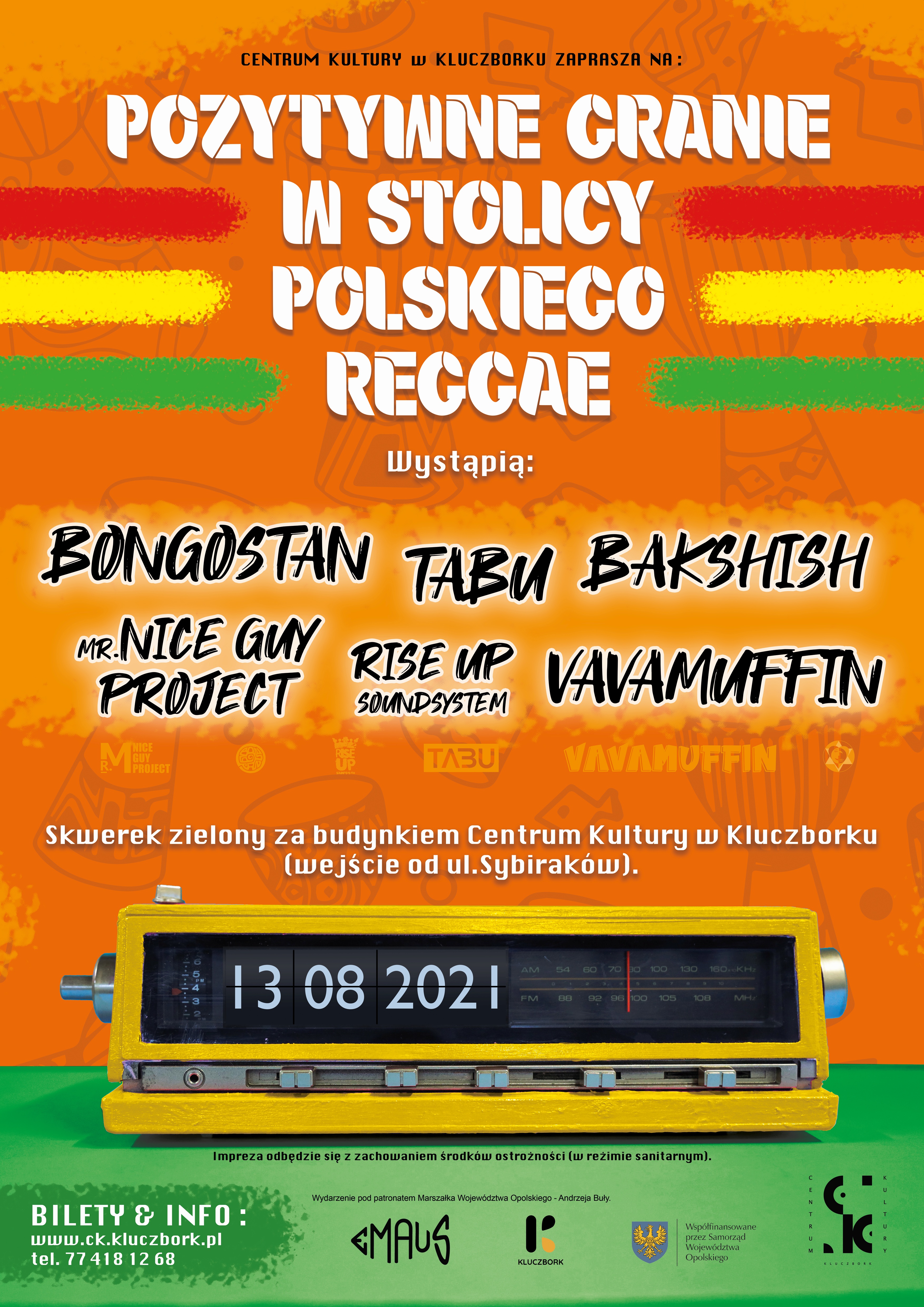 Pozytywne Granie w Stolicy Polskiego Reggae 13.08.2021