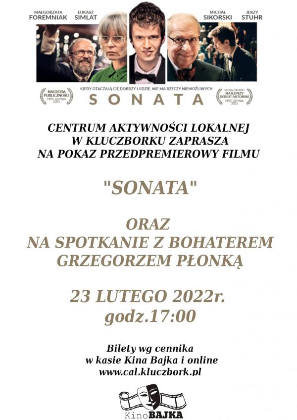 Kino Bajka zaprasza na pokaz przedpremierowy filmu "Sonata" i spotkanie autorskie
