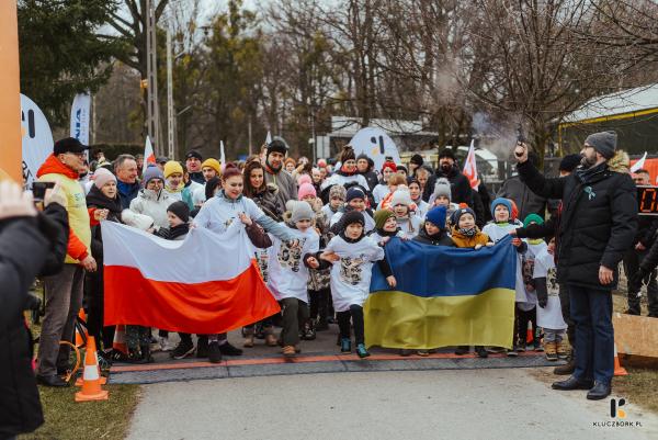 Kluczbork pobiegł Tropem Wilczym dla Ukrainy.