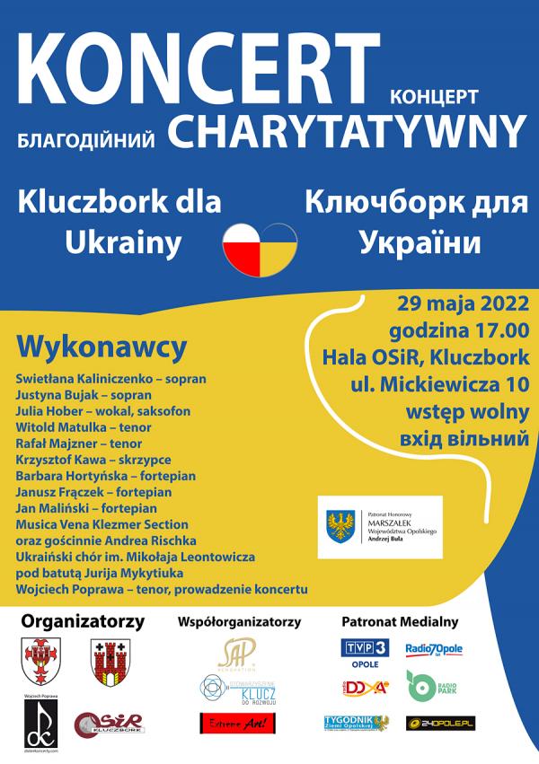 KONCERT CHARYTATYWNY KLUCZBORK DLA UKRAINY