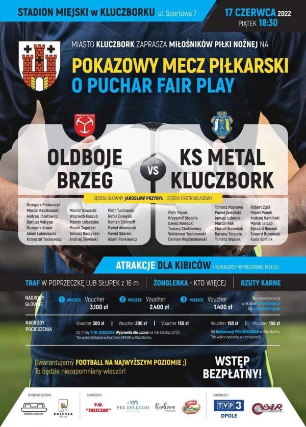 Pokazowy mecz piłkarski o puchar Fair Play