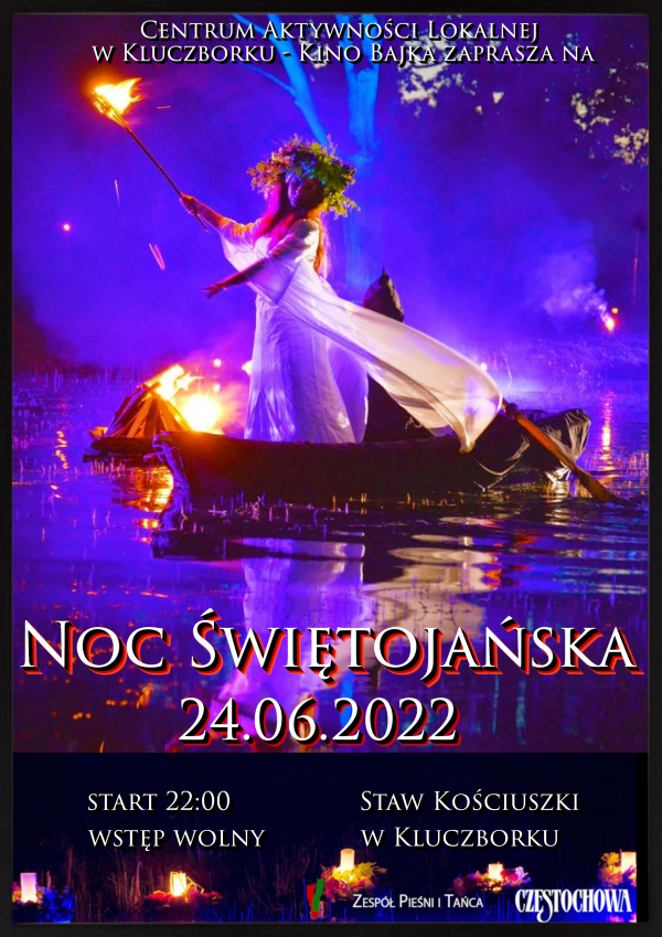 Noc Świętojańska - spektakl przy Stawie Kościuszki