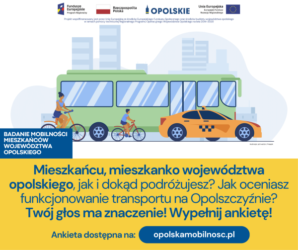 Badanie mobilności mieszkańców województwa opolskiego - wypełnij ankietę