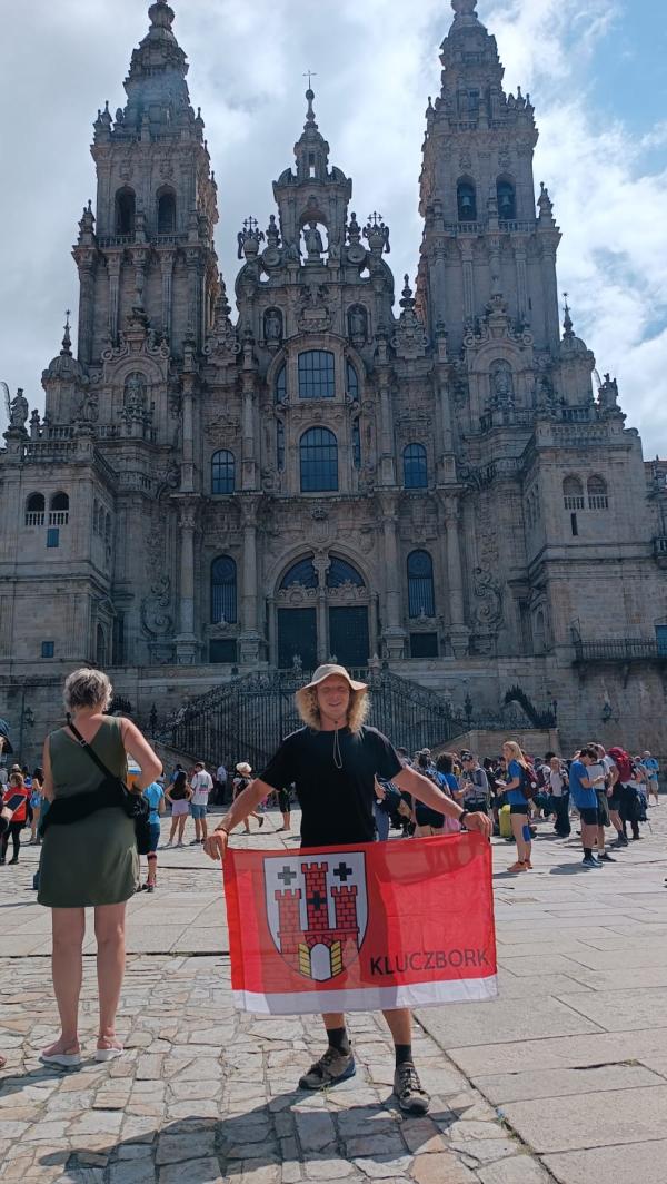 Podróżnik Bartosz Gubała dotarł do Santiago de Compostela