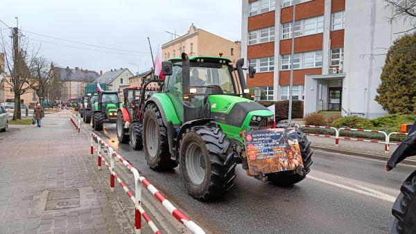 Protest kluczborskich rolników w poniedziałek 19.02.2024