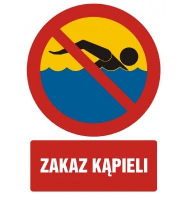 Zakaz kąpieli w zbiorniku