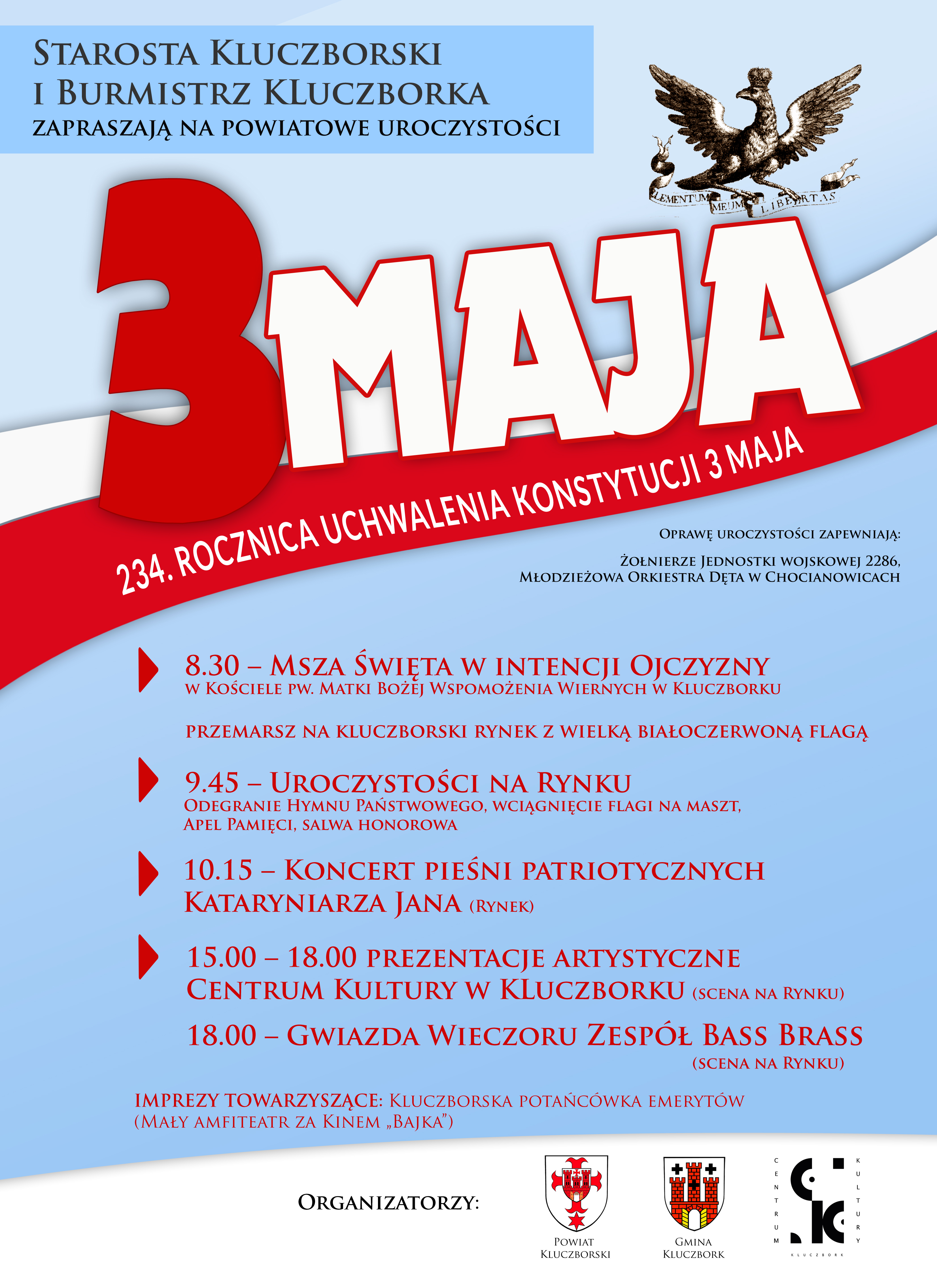 Obchody Święta Konstytucji 3 Maja oraz Kluczborska Majówka 2025