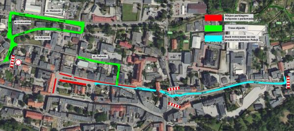 Zmiana organizacji ruchu w dniach 17-18.07.2025 r. w związku z Powiatowymi Obchodami Święta Policji