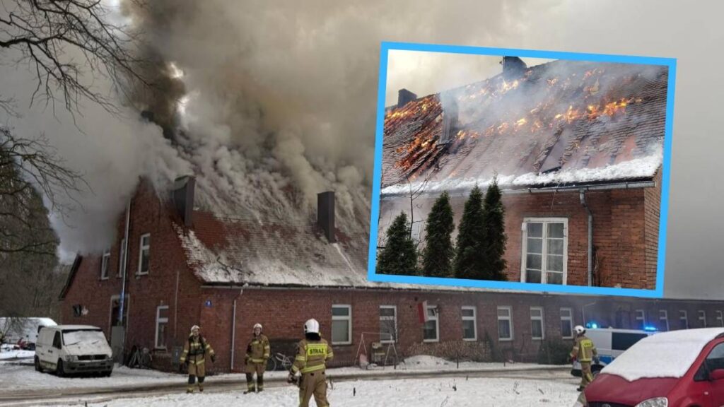 Pomoc dla poszkodowanych w pożarze przy ul. Leśnej w Kluczborku